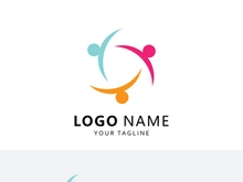 Community and adoption care Logo vector icon template