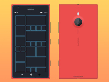 Nokia Lumia 1520 mockup preview picture