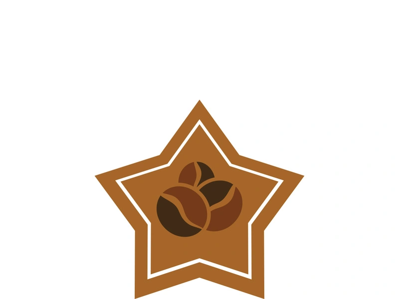 Coffee bean icon vector illustration template