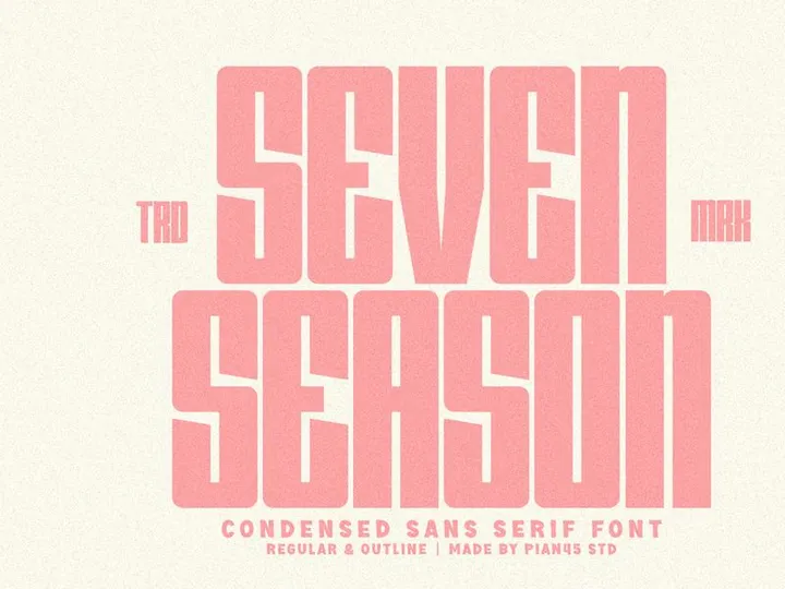 Seven Season - Condensed Sans Serif