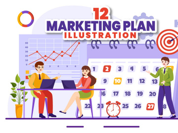 12 Marketing Plan Illustration preview picture