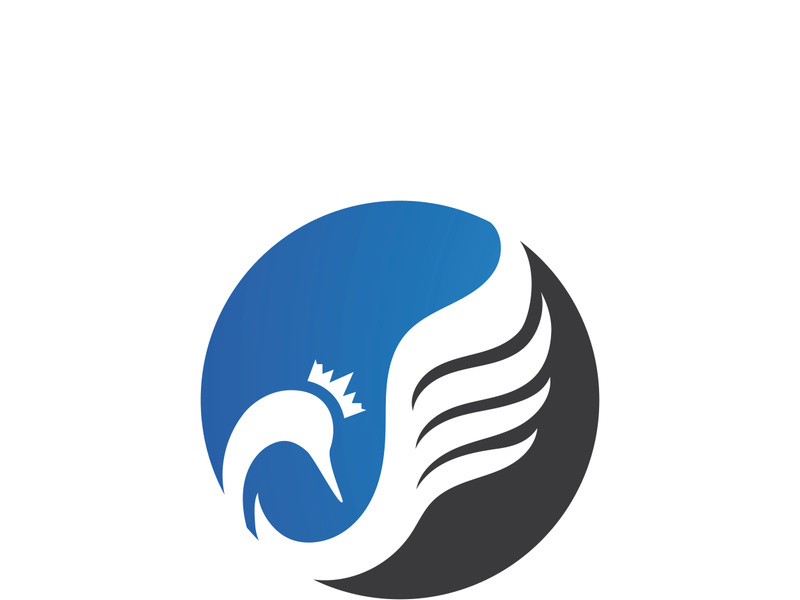 Swan logo Premium and symbol Vector