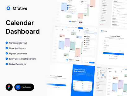 Ofative - Calendar Dashboard App