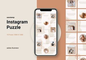 18 Instagram Puzzle Template