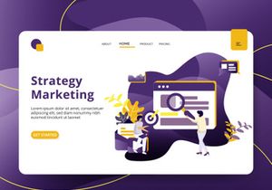 Business Marketing set Illustration