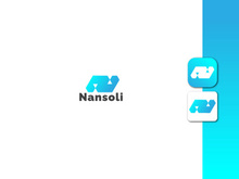 Lettermark Logo - Letter N Logo - Gradient Logo - Business Logo Design