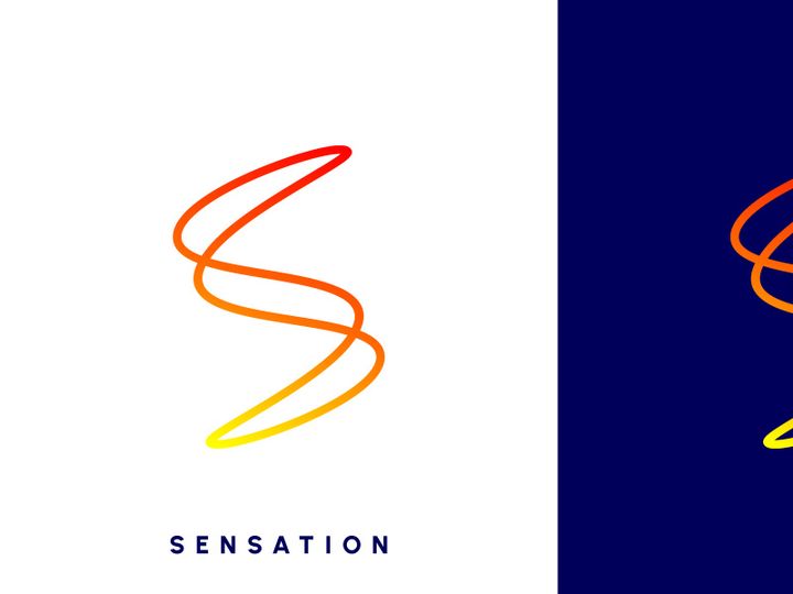 Letter S Logo Design vector template Media Corporate Linear Outline style. Colorful Logotype concept symbol icon. Initial S design simple.