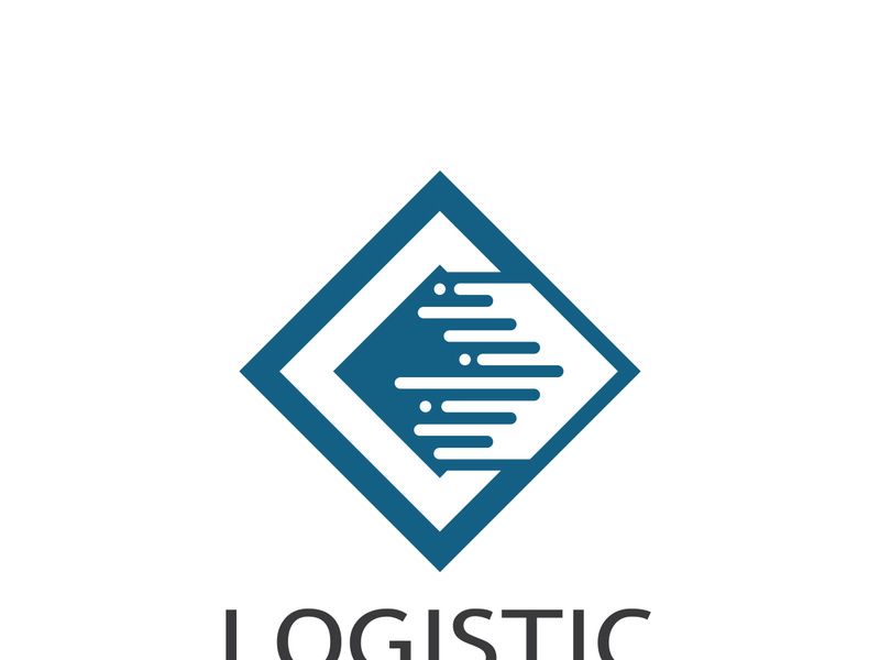 logistics logo icon illustration vector design  distribution symbol  delivery of goods  economy  finance