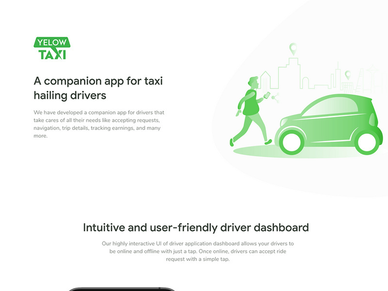Yelow Taxi Mobile App UI Kit