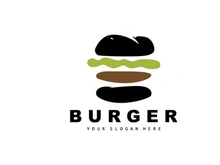 Burger Logo, Fast Food Design