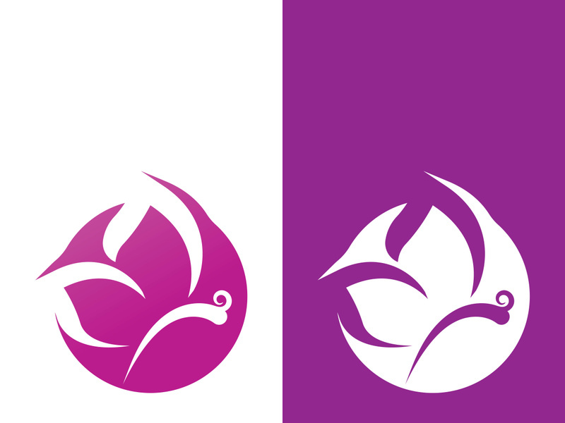 Butterfly logo icon vector design illustration