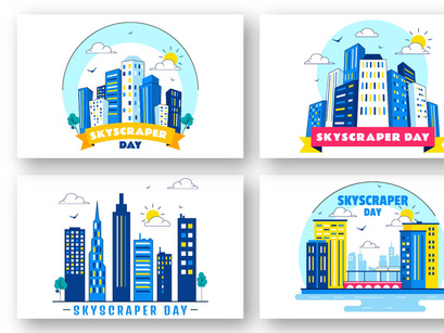10 Skyscraper Day Illustration