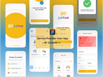 Home Appliances Service Provider Mobile App UI Kit preview picture