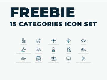 [Free] Icon Set Categories preview picture