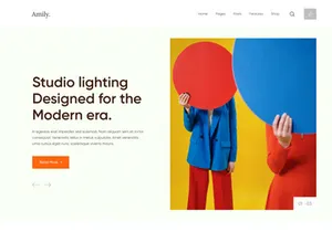 Amily-Blog & Magazine Landing Pages