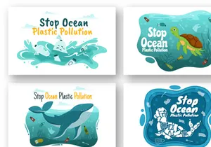 14 Stop Ocean Plastic Pollution Illustration