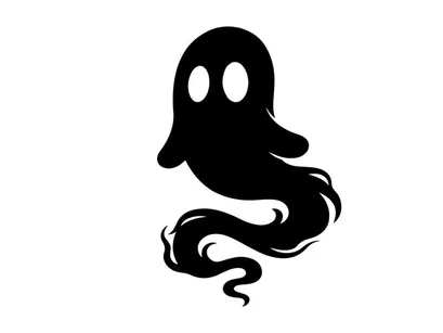Ilustração de Fantasma Fofo para Halloween ou Temas Assustadores