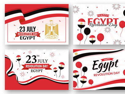 13 Egypt Revolution Day Illustration