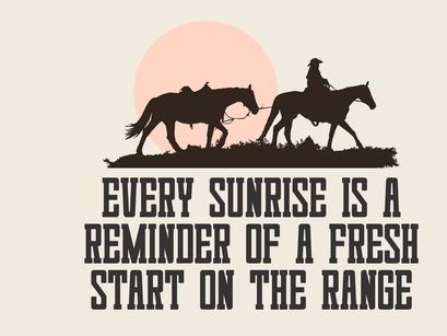 Sunrise Cowboy - Modern Slab Serif Font