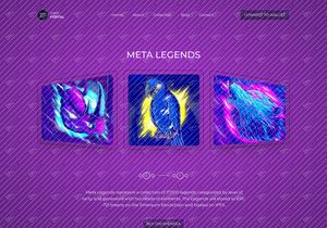 NFT- Digitales Kunstmarktplatz-Landingpage