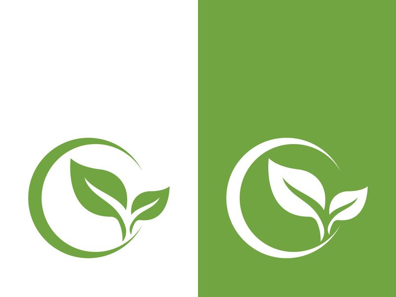 Green tree leaf nature logo images illustration design