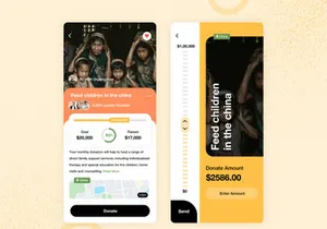 Donation and Charity App Design