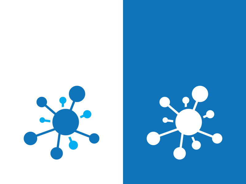 Molecule symbol logo template vector illustration design