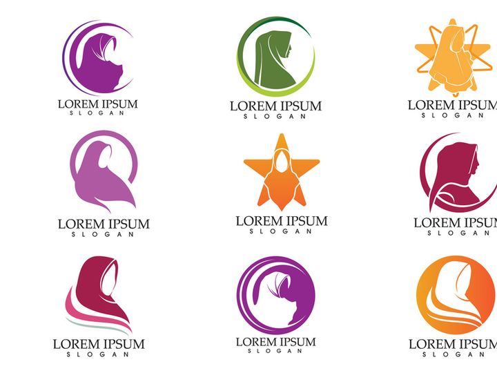 Hijab Moeslim Woman logo