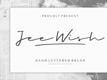 Jee Wish - Handlettered Brush Font preview picture