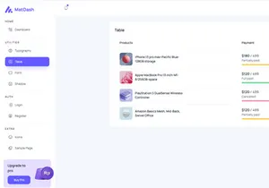 MatDash Free NextJS Tailwind Admin Dashboard Template