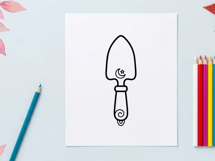 Minimalist black key icon isolated on white background. Simple flat vector outline of a key for design and security concepts.