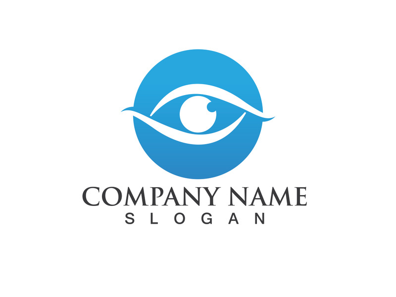 Eye Care vector logo design