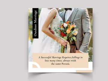 Wedding Social Media Post Template preview picture