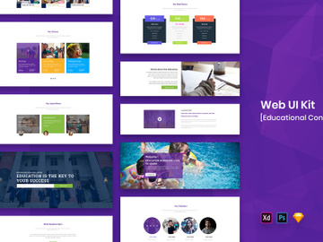 Education Web UI Kit-02 preview picture