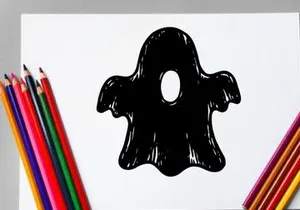 Cute Halloween Ghost Costume for Kids with Spooky Design