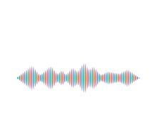 Sound waves vector illustration design template