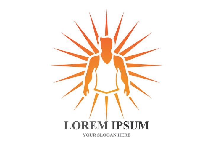Vector object and Icons for Sport Label  Gym Badge  Fitness Logo Design
