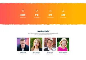 Kids, Kindergarten And Pre-School PSD Template