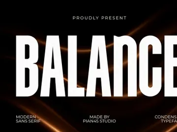 Balance - Modern Sans Serif Font preview picture