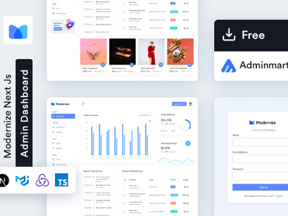 Modernize Free NextJS Admin Dashboard Template
