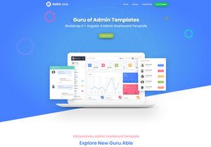 Guru Able Bootstrap 4 Admin template