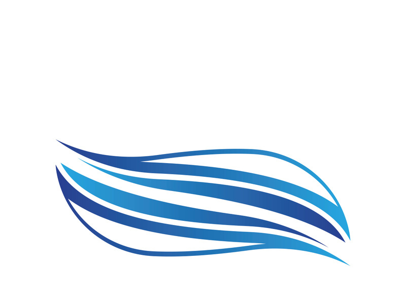 Wave beach vector illustration design logo