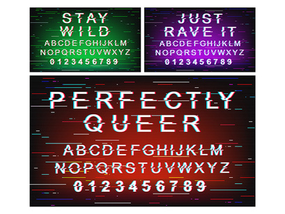 Typography illustration bundle