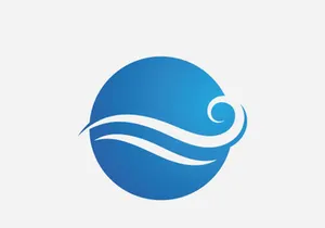Water Wave symbol and icon Logo vector