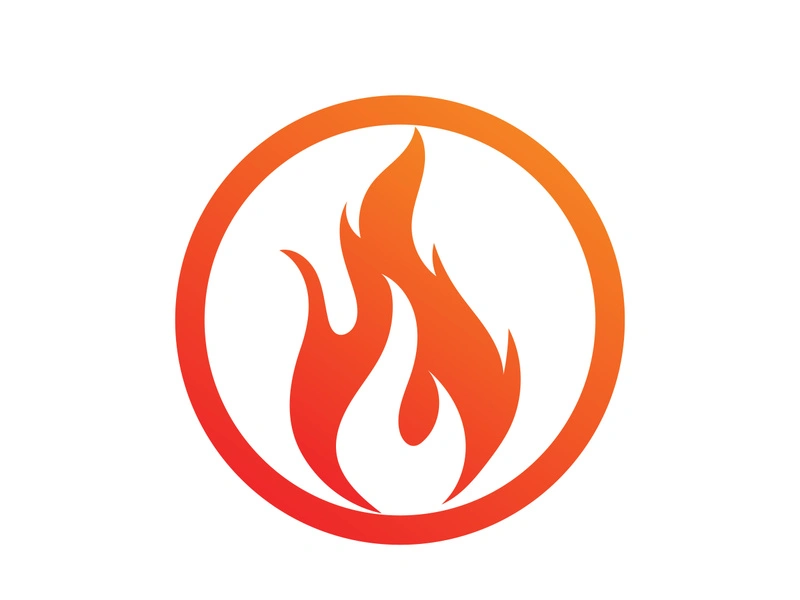 Fire flame vector illustration design