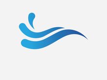 Water Splash logo vector icon illustration design