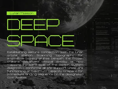 Chronos Galaxia | Pixelated Font