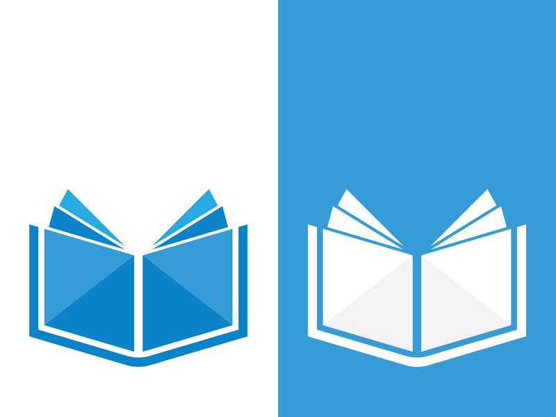Digital book logo technology vector icon design