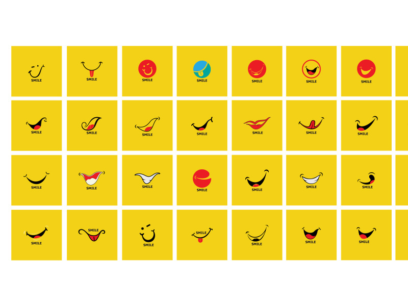 Smile Icon Vector Graphic template element