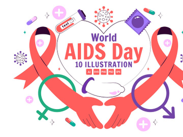 10 World AIDS Day Illustration preview picture